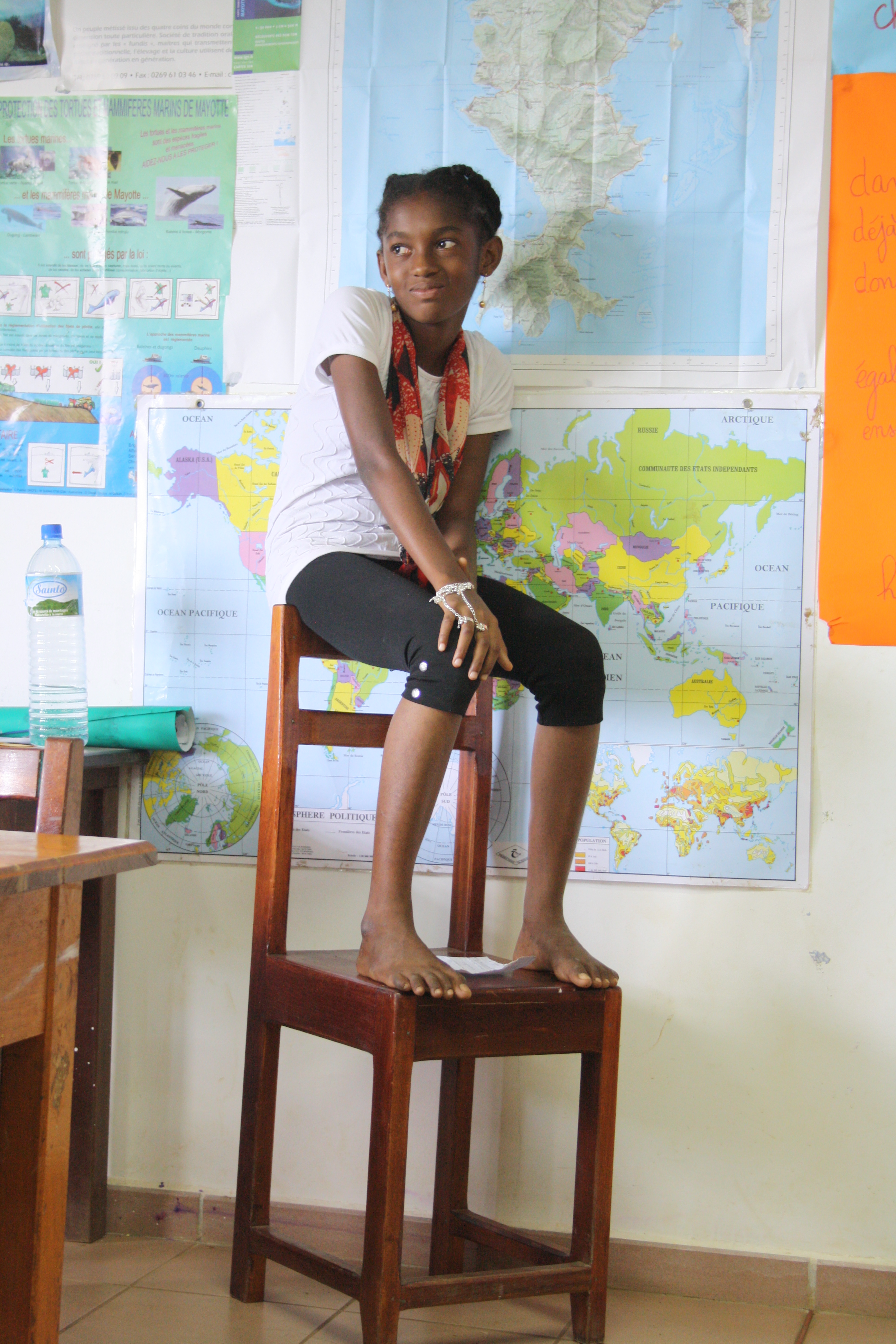 Mayotte, une écolière