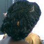 Saint-Louis, belle coiffure d'une amie africaine