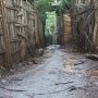 Mayotte, la boue dans un bidonville